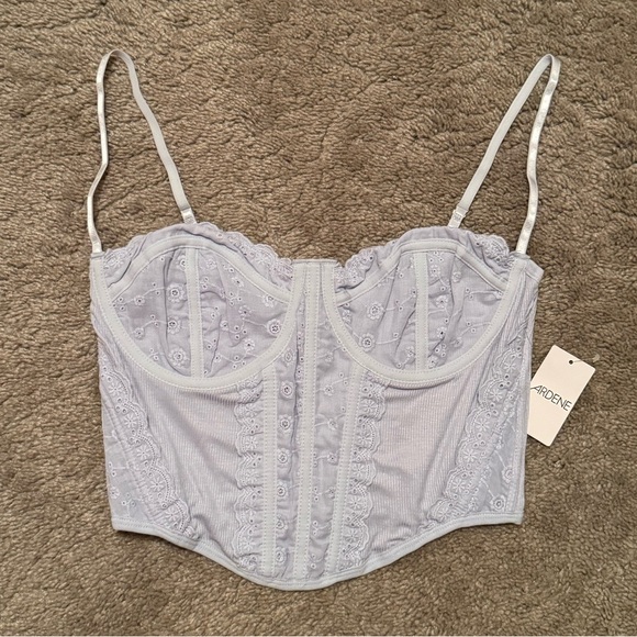 NWT Baby Blue Bustier Top Size Large - Picture 1 of 8